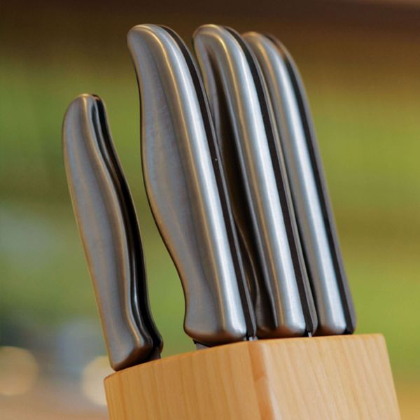Berghoff Essentials 18/10 Paslanmaz Çelik 6 Parça Bloklu Bıçak Seti - Thumbnail