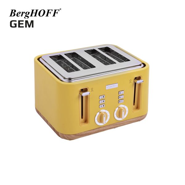 BergHOFF GEM NATURAL Sarı Dört Dilim Ekmek Kızartma Makinesi - Thumbnail
