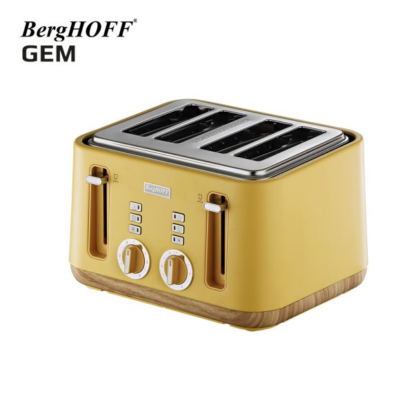 BERGHOFF - BergHOFF GEM NATURAL Sarı Dört Dilim Ekmek Kızartma Makinesi