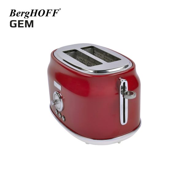 BergHOFF GEM RETRO Kırmızı İki Dilim Ekmek Kızartma Makinesi - Thumbnail