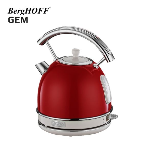 BergHOFF Gem Retro Kırmızı Kettle ve ekmek kızartma makinesi seti - Thumbnail