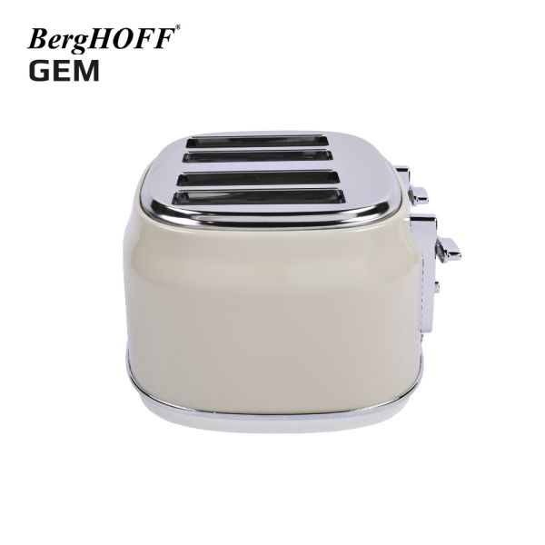 BergHOFF GEM RETRO Krem Rengi Dört Dilim Ekmek Kızartma Makinesi - Thumbnail