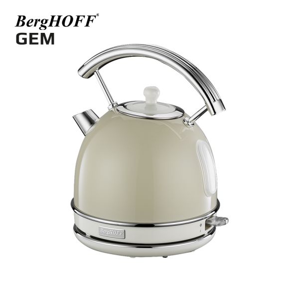 BergHOFF Gem Retro Krem rengi Kettle ve 4 lü ekmek kızartma makinesi seti - Thumbnail