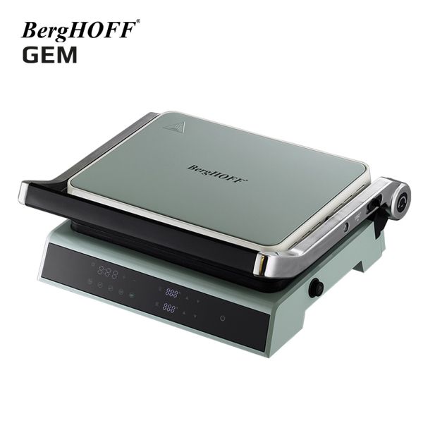 BERGHOFF - BergHOFF GEM RETRO Mint Yeşil Dijital Izgara ve Tost Makinesi