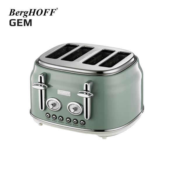 BERGHOFF - BergHOFF GEM RETRO Mint Yeşil Dört Dilim Ekmek Kızartma Makinesi