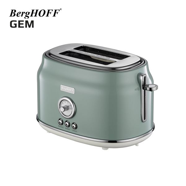 BERGHOFF - BergHOFF GEM RETRO Mint Yeşil İki Dilim Ekmek Kızartma Makinesi