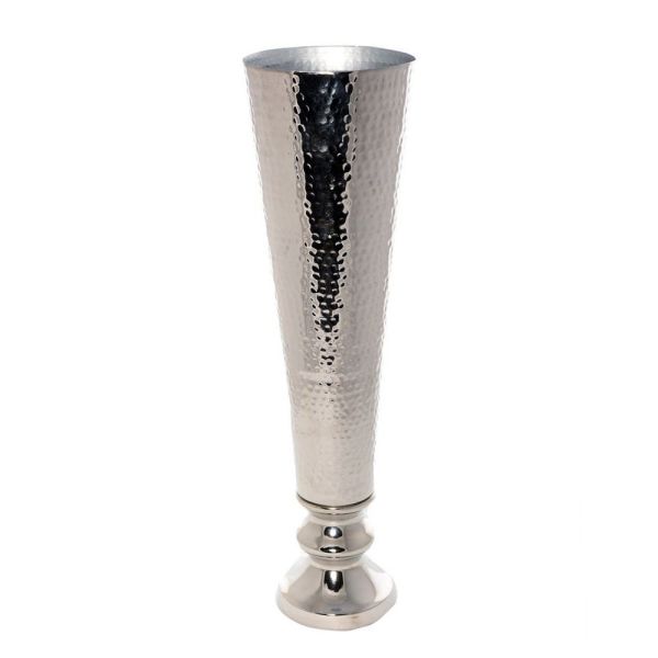 Lucky Art - Luckyart Gümüş Dövmeli XL Vazo 78 Cm