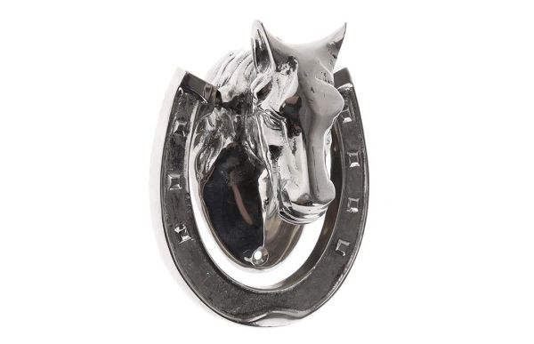 Lucky Art - Luckyart Gümüş Nallı At Dekor 14 Cm