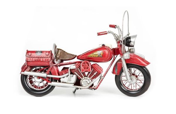 Lucky Art - Luckyart Kırmızı Motorsiklet 33x15x23 Cm