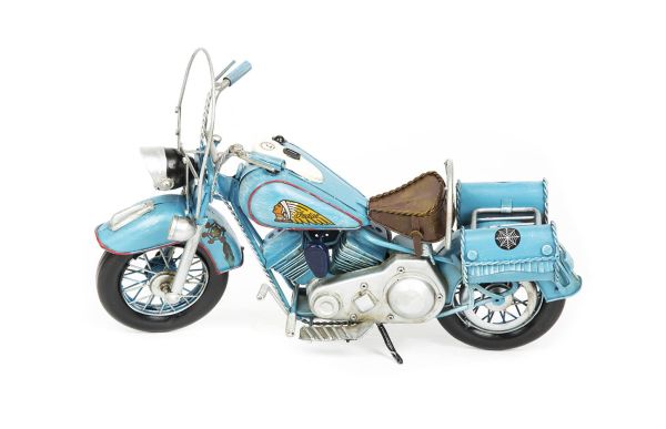 Luckyart Mavi Motorsiklet 33x15x23 Cm - Thumbnail