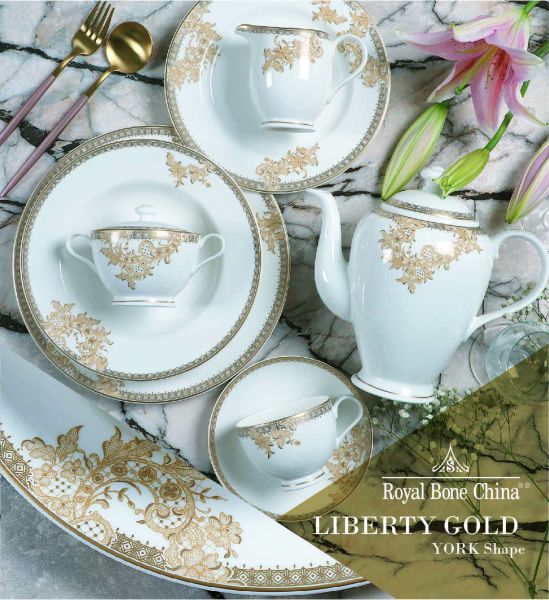 Royal Canterbury Liberty Gold 72 Parça Yemek Takımı - Thumbnail