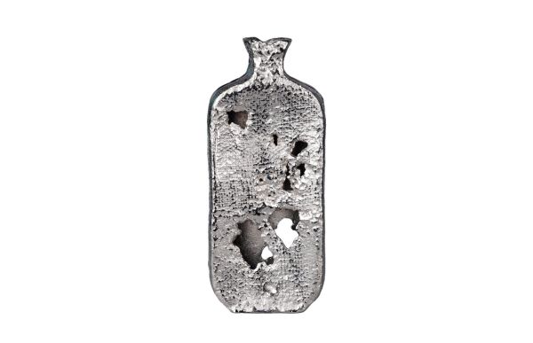 Lucky Art - Luckyart Silver Boğumlu Uzun Vazo 41 Cm