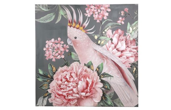 Lucky Art - Luckyart Sultan Papağanı Tablo 100x100 Cm