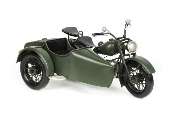Lucky Art - Luckyart Yeşil Motorsiklet 30x19x16 Cm